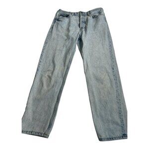 Everlane The Relaxed Straight Fit Blue Jeans Womens Size 28 Organic Cotton